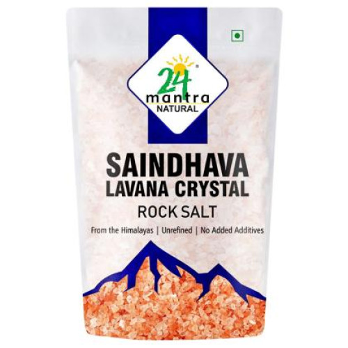 24 Mantra Natural Saindhava Lavana Cristal Rock Salt 1 kg
